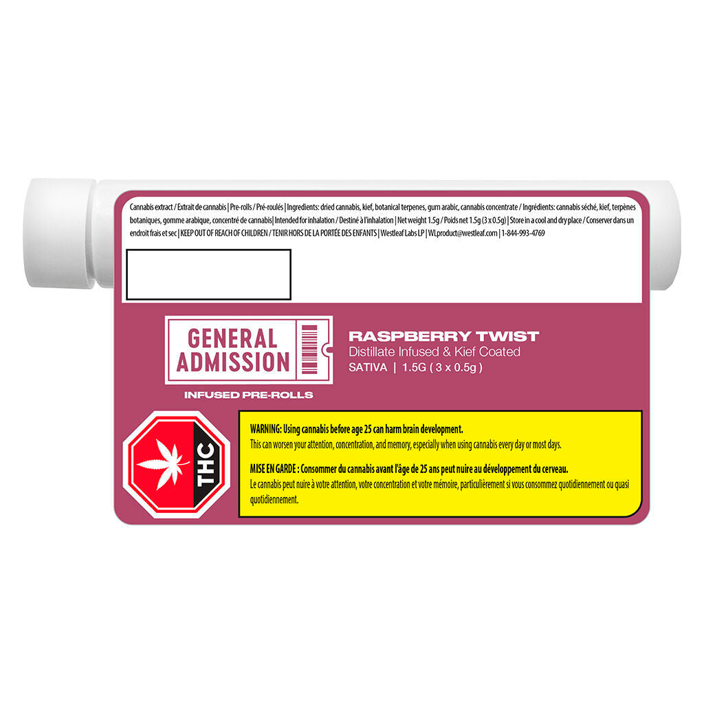 Raspberry Twist Infused Pre-Roll - 