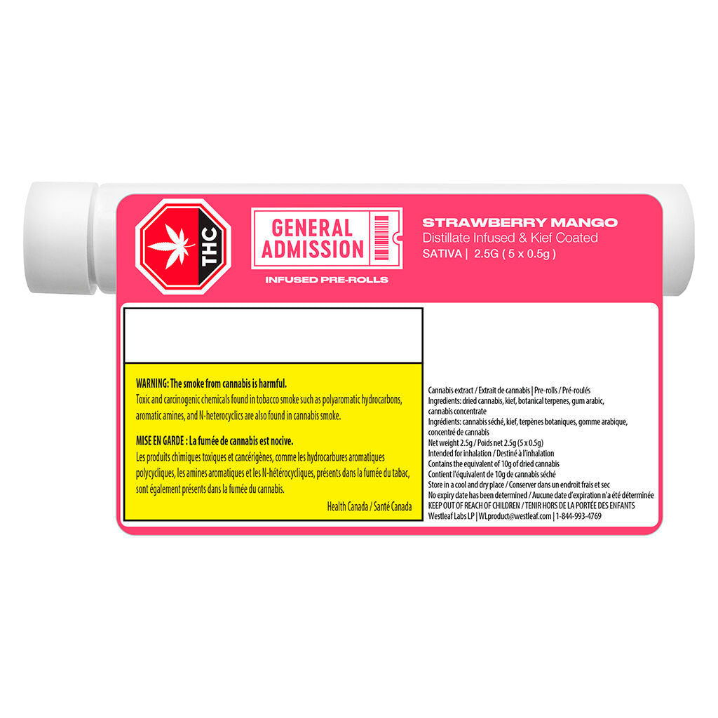 Strawberry Mango Infused Pre-Roll - 