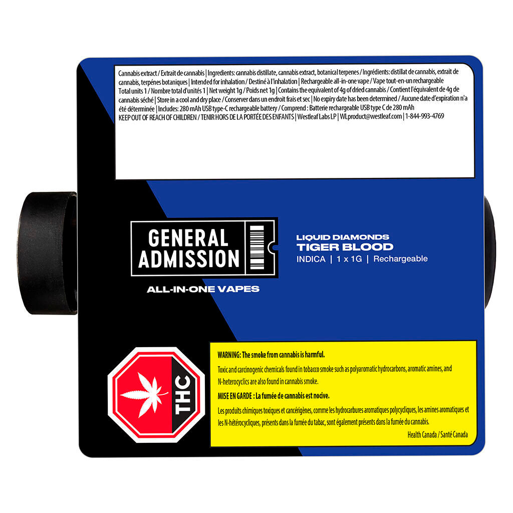 Tiger Blood Liquid Diamond All-In-One Vape - 