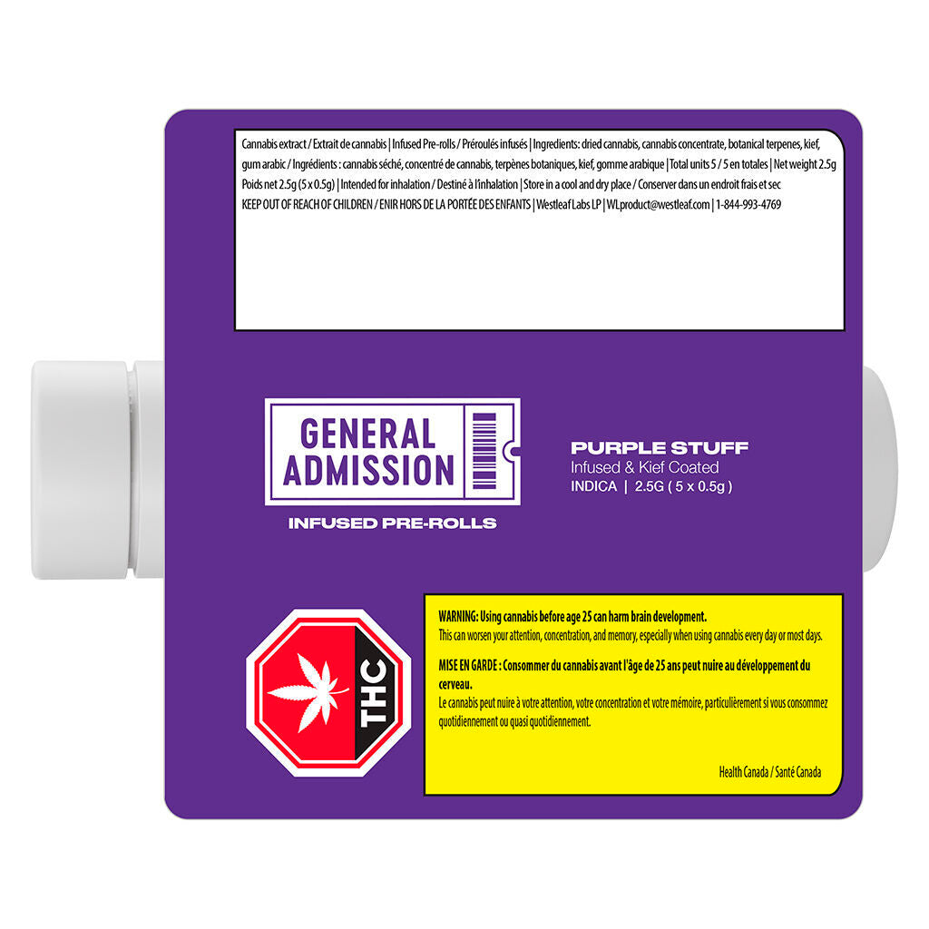 Purple Stuff Infused Pre-Roll - 