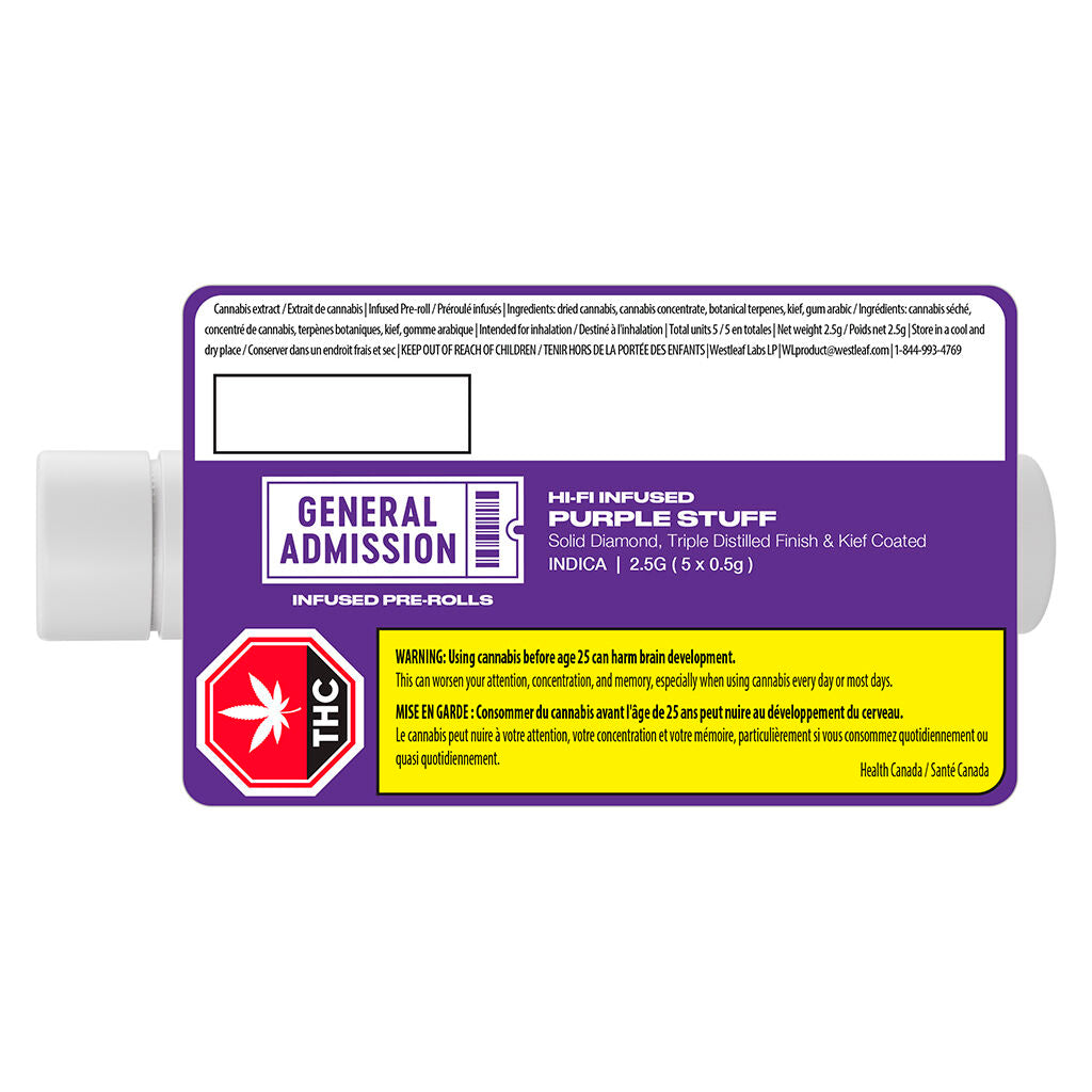Purple Stuff Hi-Fi Infused Pre-Roll - 