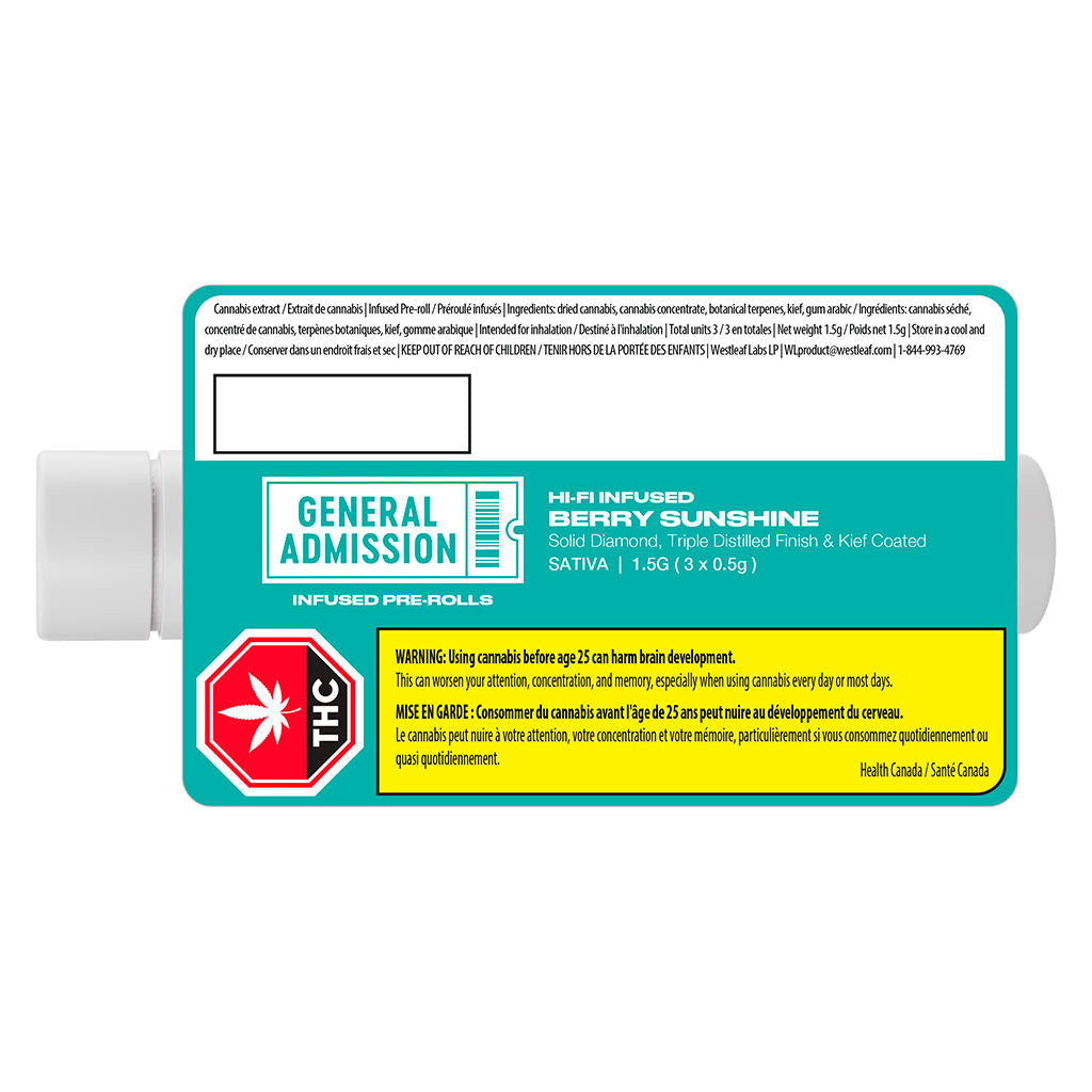 Berry Sunshine Hi-Fi Infused Pre-Roll - 