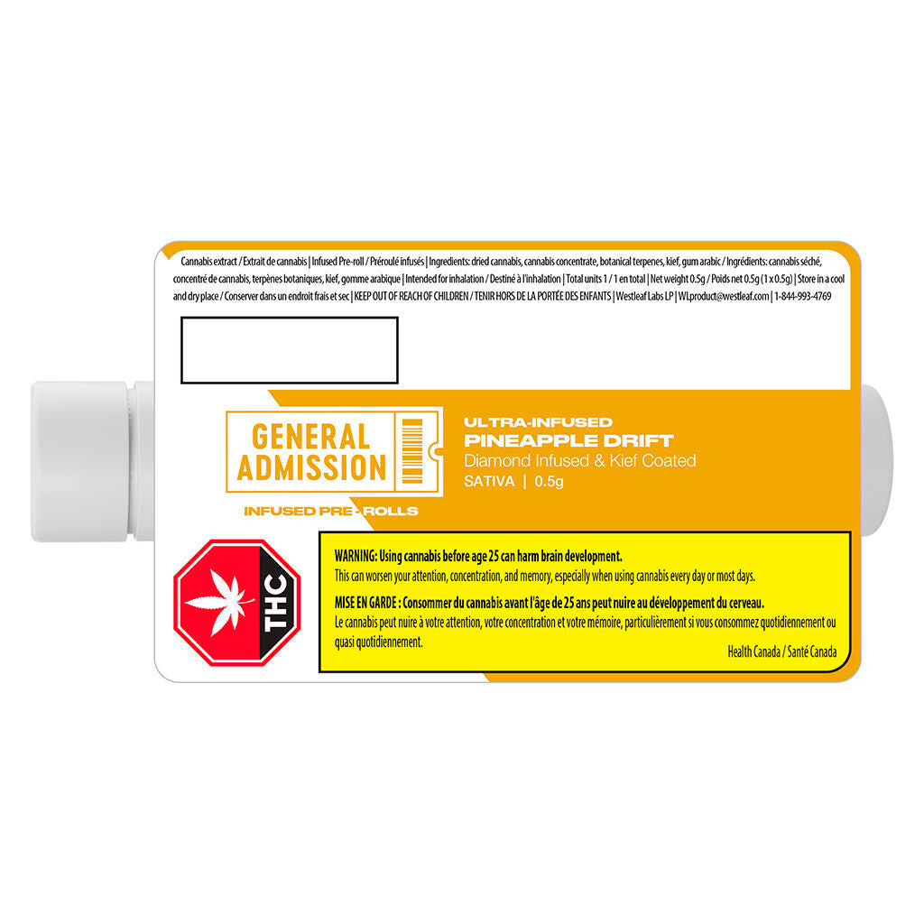 Pineapple Drift Diamond Infused Pre-Roll - 