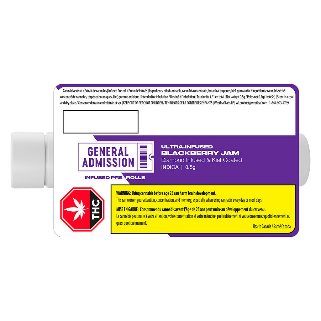 Blackberry Jam Diamond Infused Pre-Roll - 