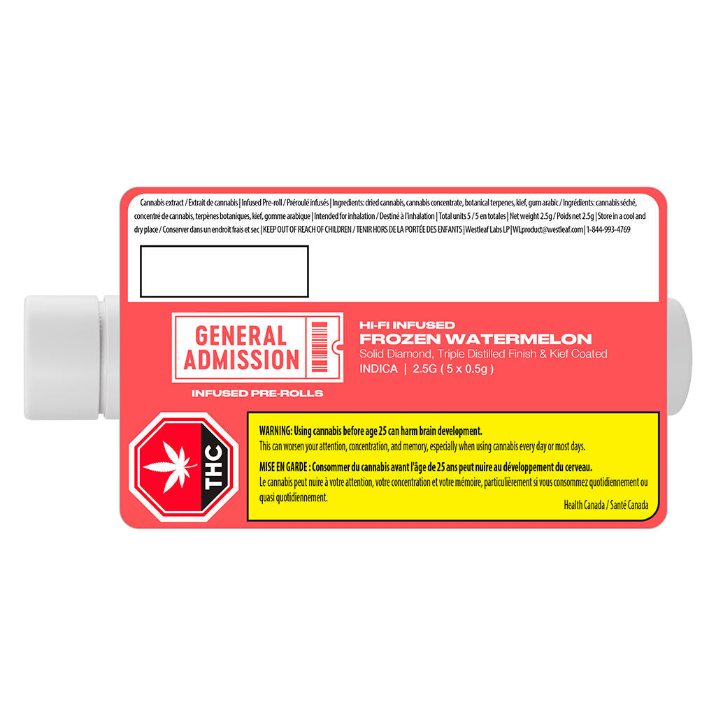 Frozen Watermelon Hi-Fi Infused Pre-Roll - 