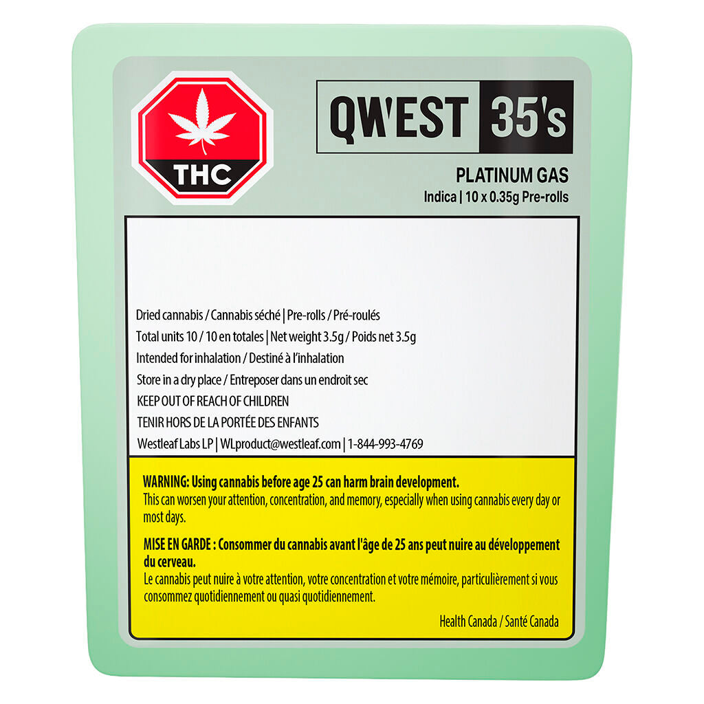 35's Platinum Gas Pre-Roll