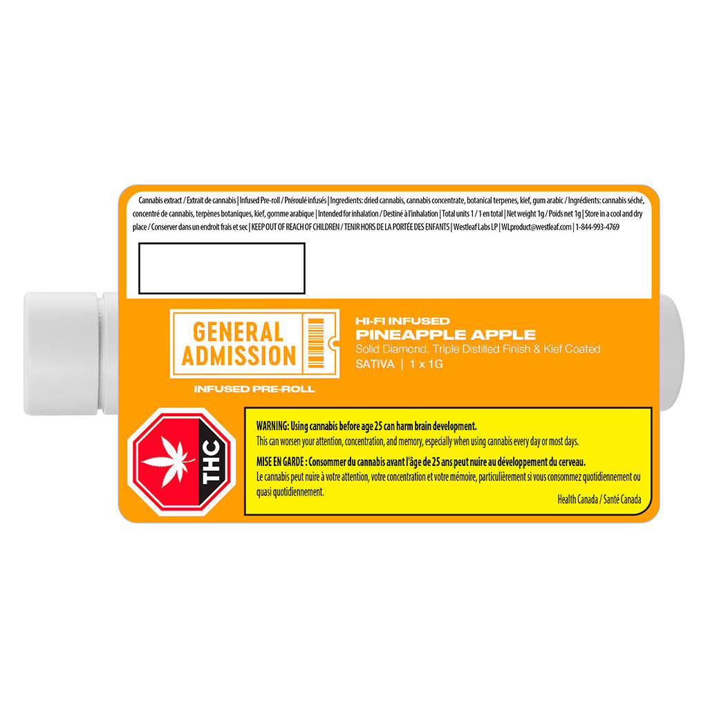 Pineapple Apple Hi-Fi Infused Pre-Roll - 