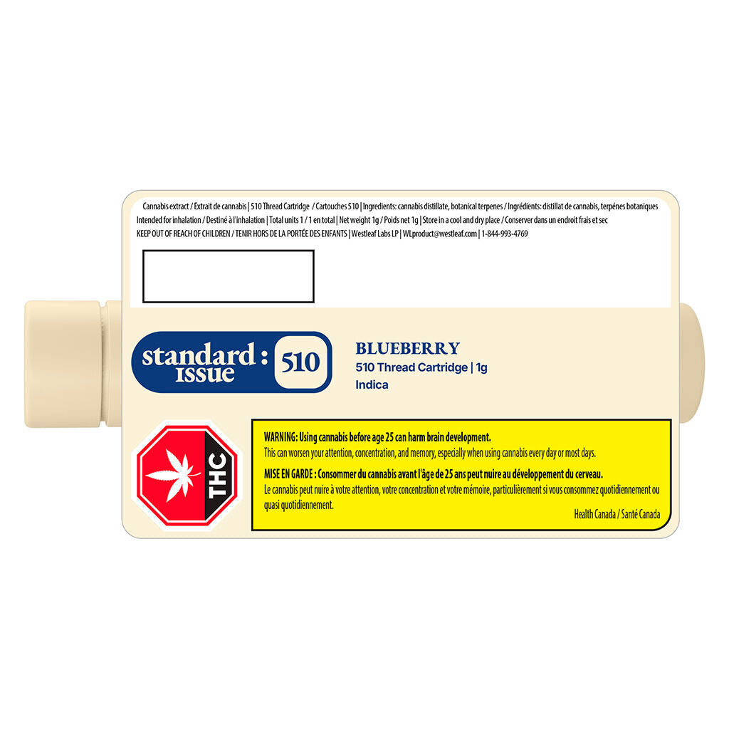 Cartouche de vapotage à filetage 510 Blueberry