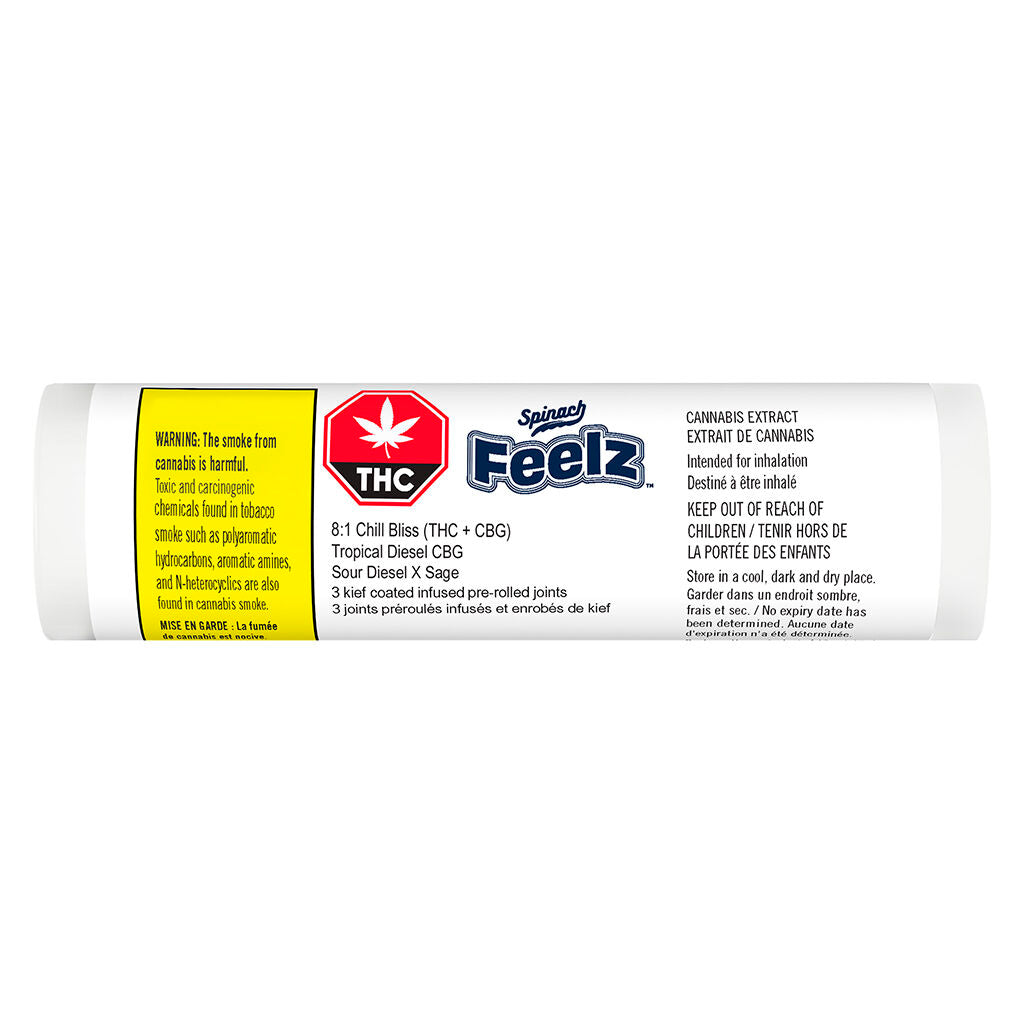 FEELZ - Tropical Diesel CBG (Chill Bliss) Infused Pre-Roll - 