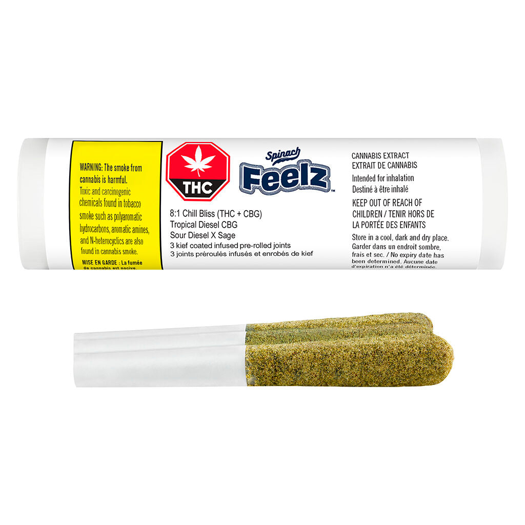 FEELZ - Tropical Diesel CBG (Chill Bliss) Infused Pre-Roll - 