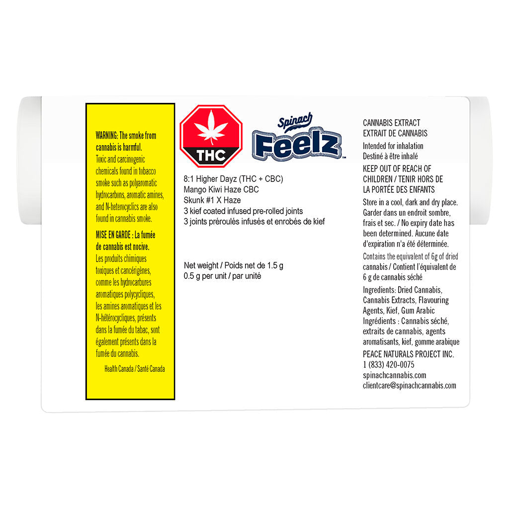 Mango Kiwi Haze CBC Infused Pre- Roll - 