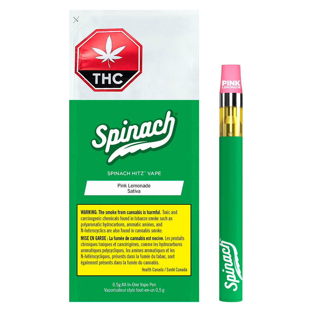 Spinach HITZ - Pink Lemonade All-in-One Vape - 