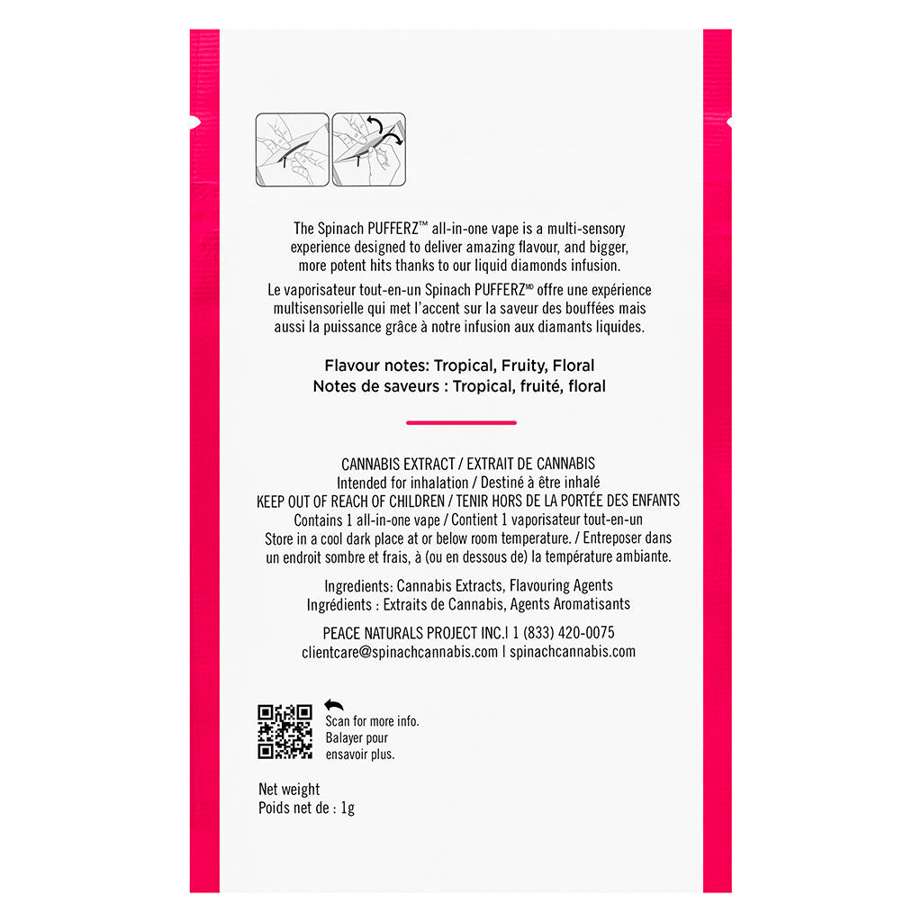 Pufferz - Tropical AF All-in-One Liquid Diamonds Vape - 
