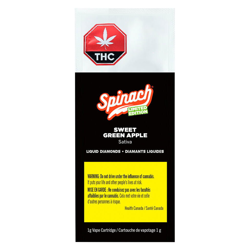 Sweet Green Apple Liquid Diamonds 510 Thread Cartridge - 