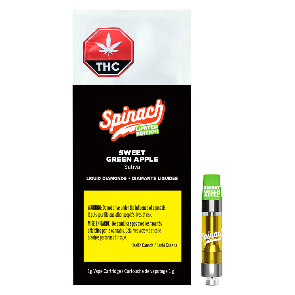 Sweet Green Apple Liquid Diamonds 510 Thread Cartridge - 