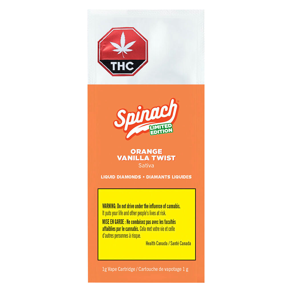 Orange Vanilla Twist Liquid Diamonds 510 Thread Cartridge - 