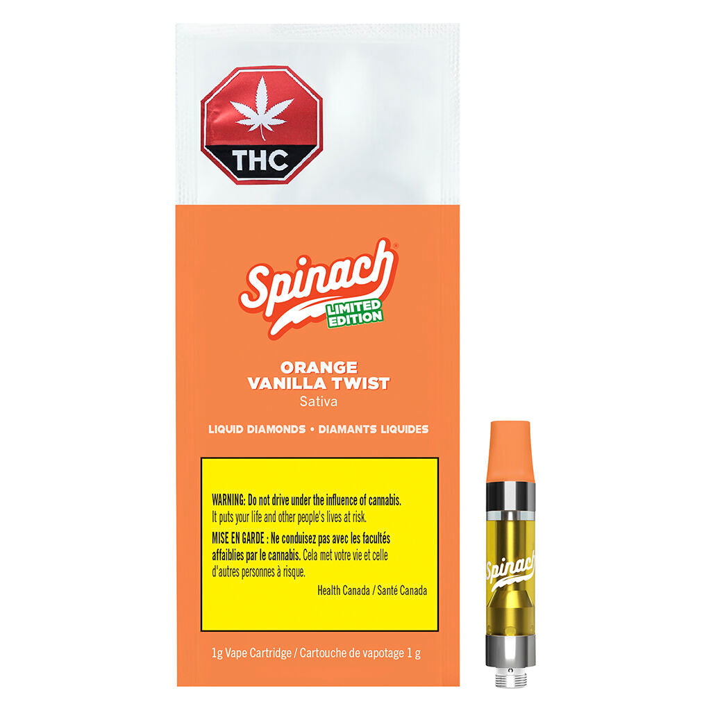 Orange Vanilla Twist Liquid Diamonds 510 Thread Cartridge - 