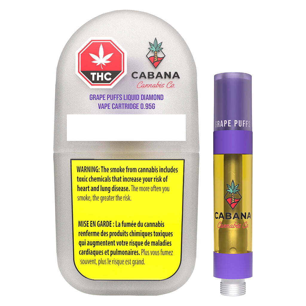 Grape Puffs Liquid Diamond Vape Cartridge - 