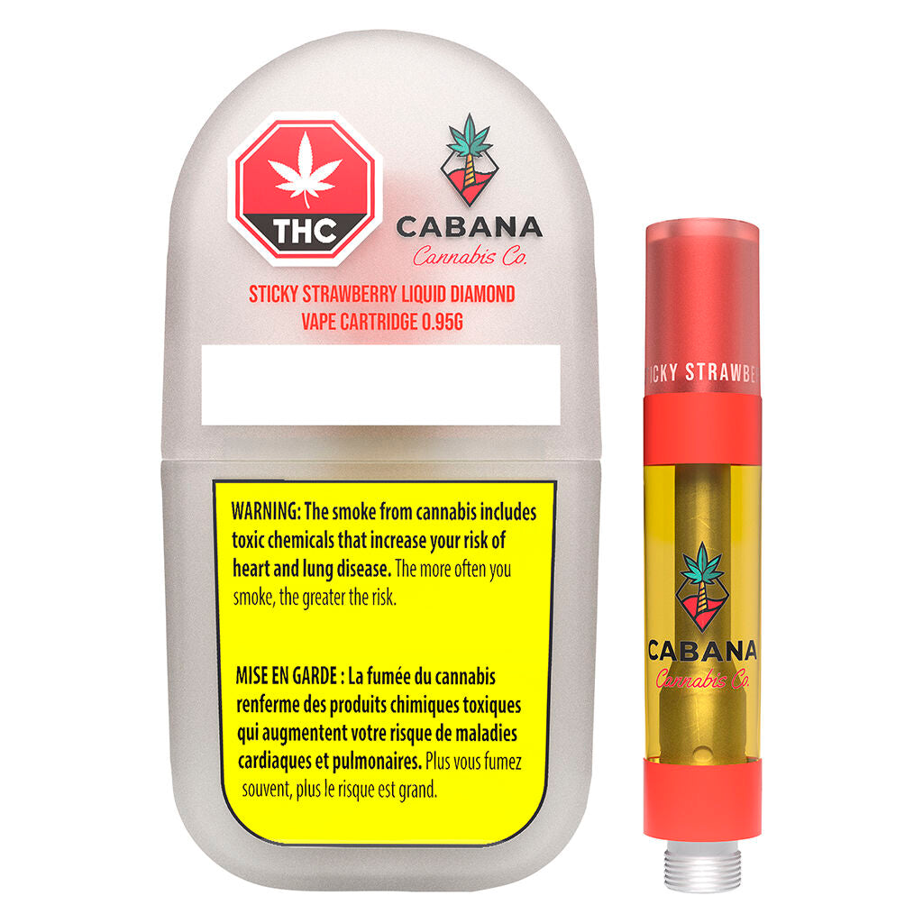 Sticky Strawberry Liquid Diamond Vape Cartridge - 