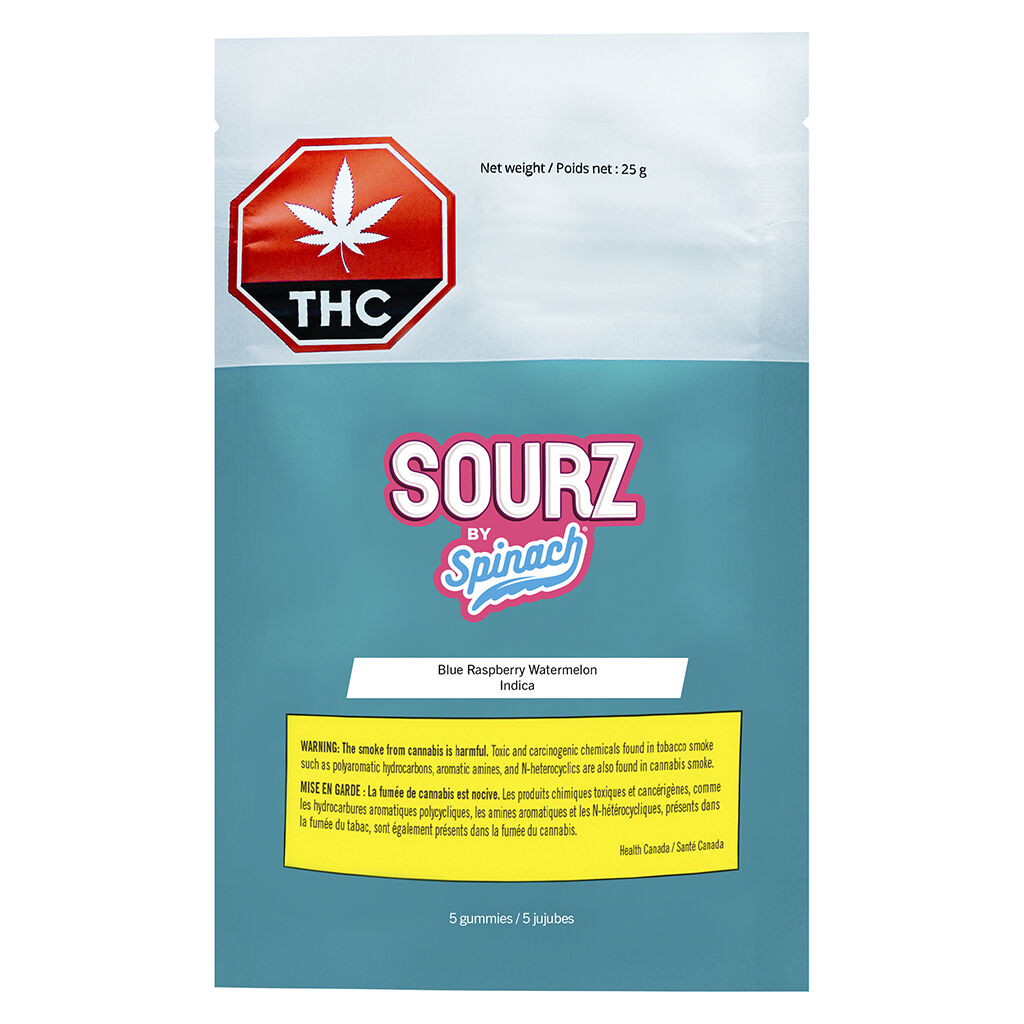 SOURZ by Spinach - Blue Raspberry Watermelon Indica - 