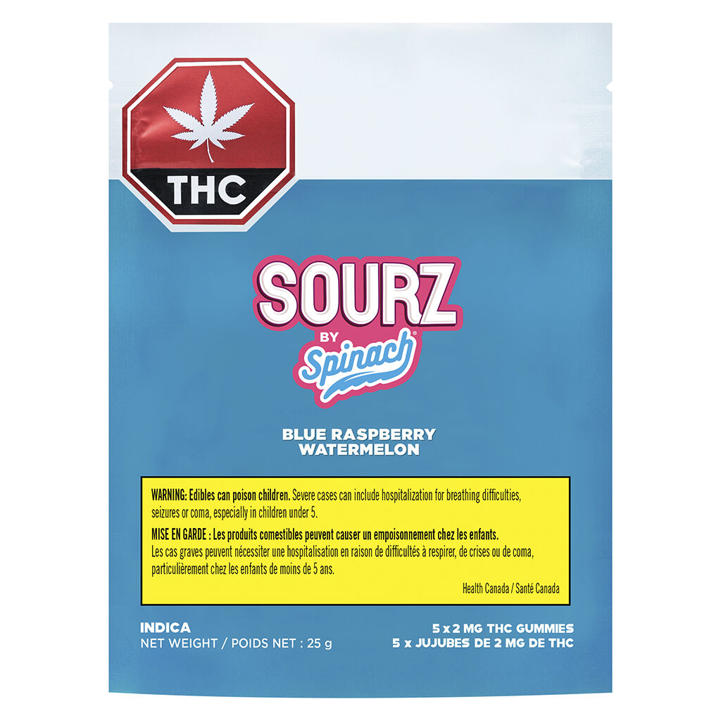 SOURZ by Spinach - Blue Raspberry Watermelon Indica