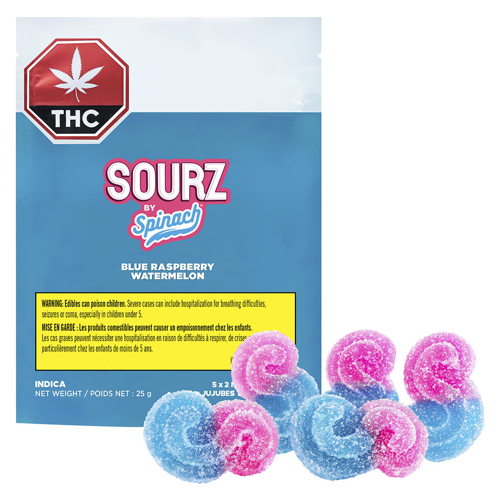 SOURZ by Spinach - Blue Raspberry Watermelon Indica - 
