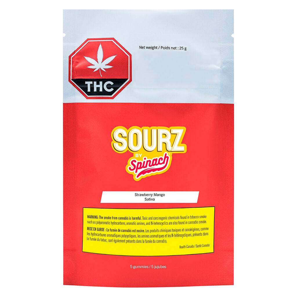 SOURZ by Spinach - Strawberry Mango Sativa Soft Chews - 