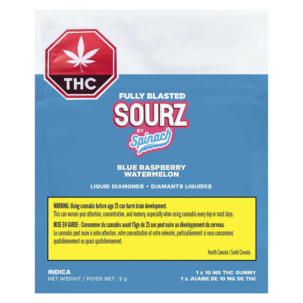 Fully Blasted Blue Raspberry Watermelon Gummies - 