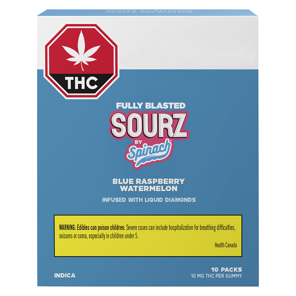 Fully Blasted Blue Raspberry Watermelon Gummies - 