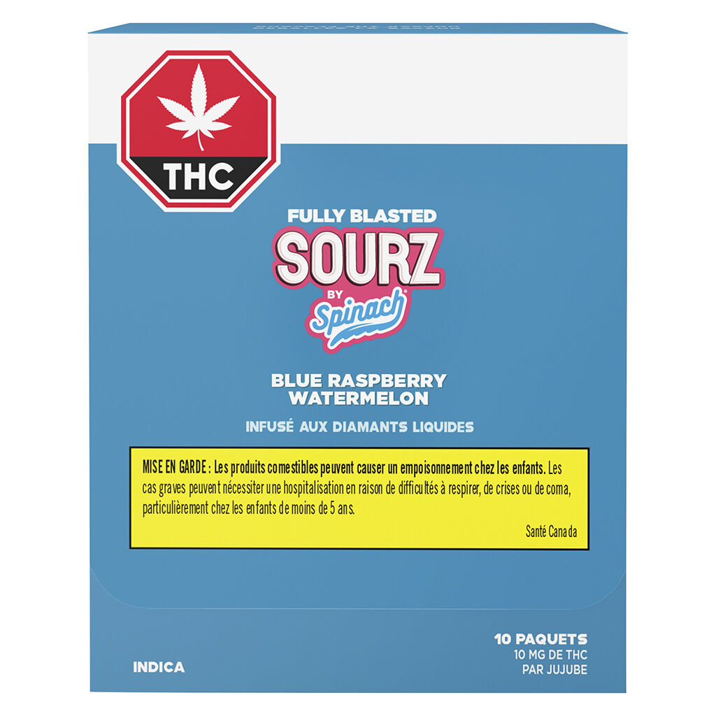 Fully Blasted Blue Raspberry Watermelon Gummies - 