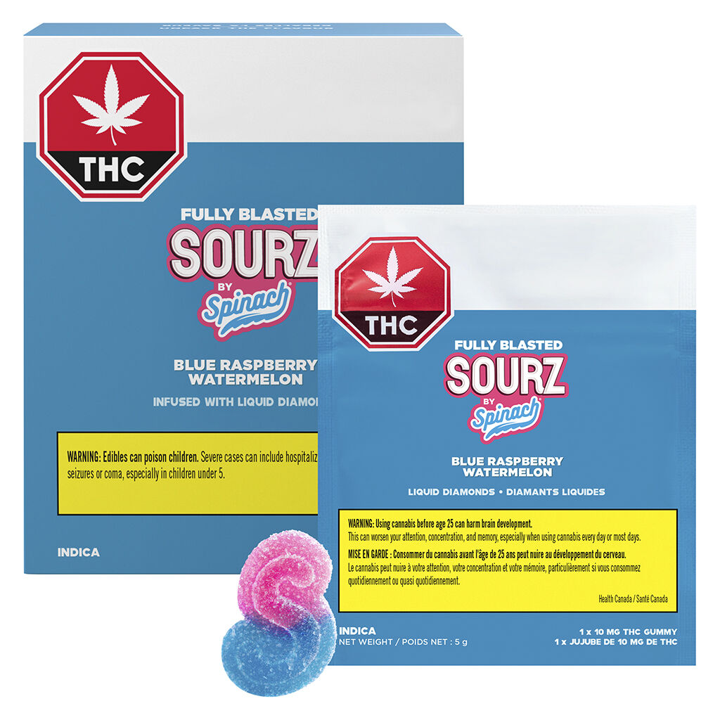 Fully Blasted Blue Raspberry Watermelon Gummies - 