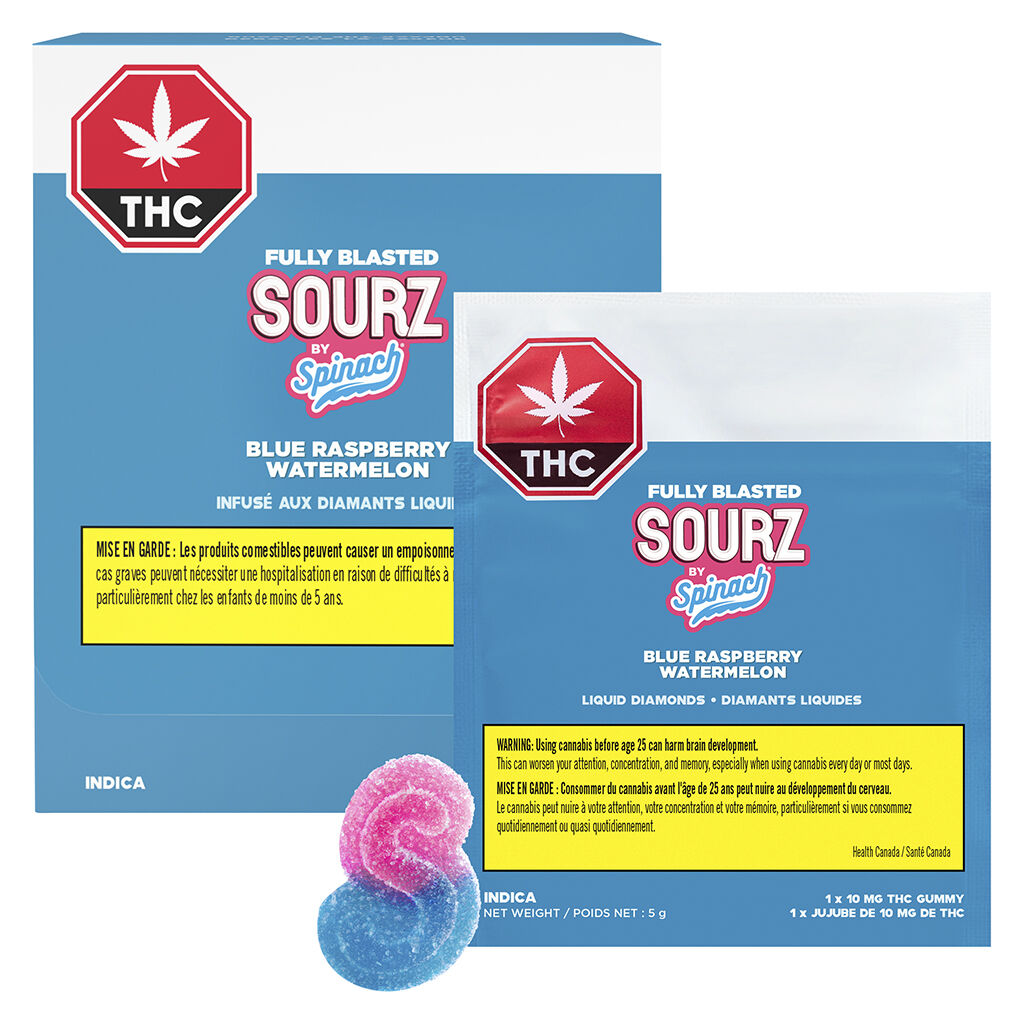 Fully Blasted Blue Raspberry Watermelon Gummies - 