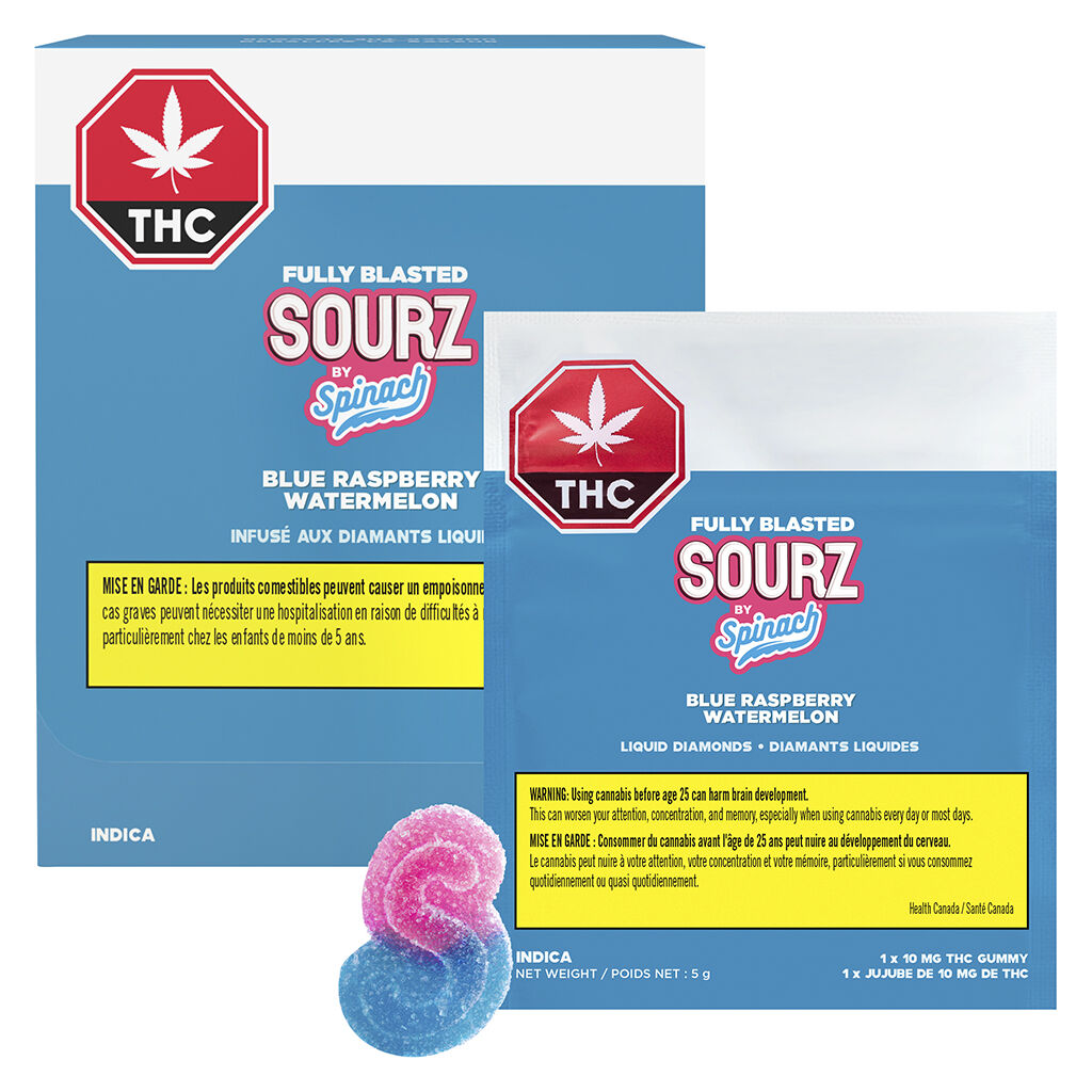 Fully Blasted Blue Raspberry Watermelon Gummies - 