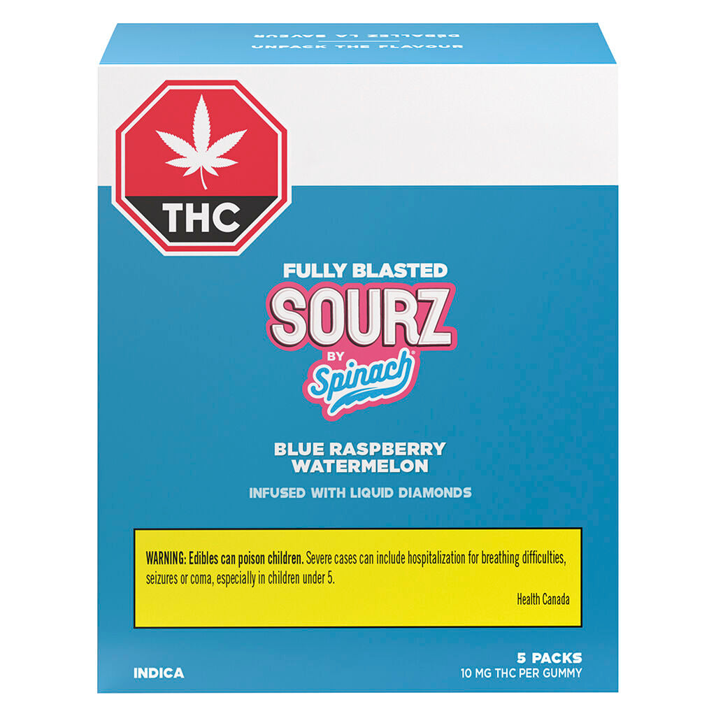 Fully Blasted Blue Raspberry Watermelon Gummies - 