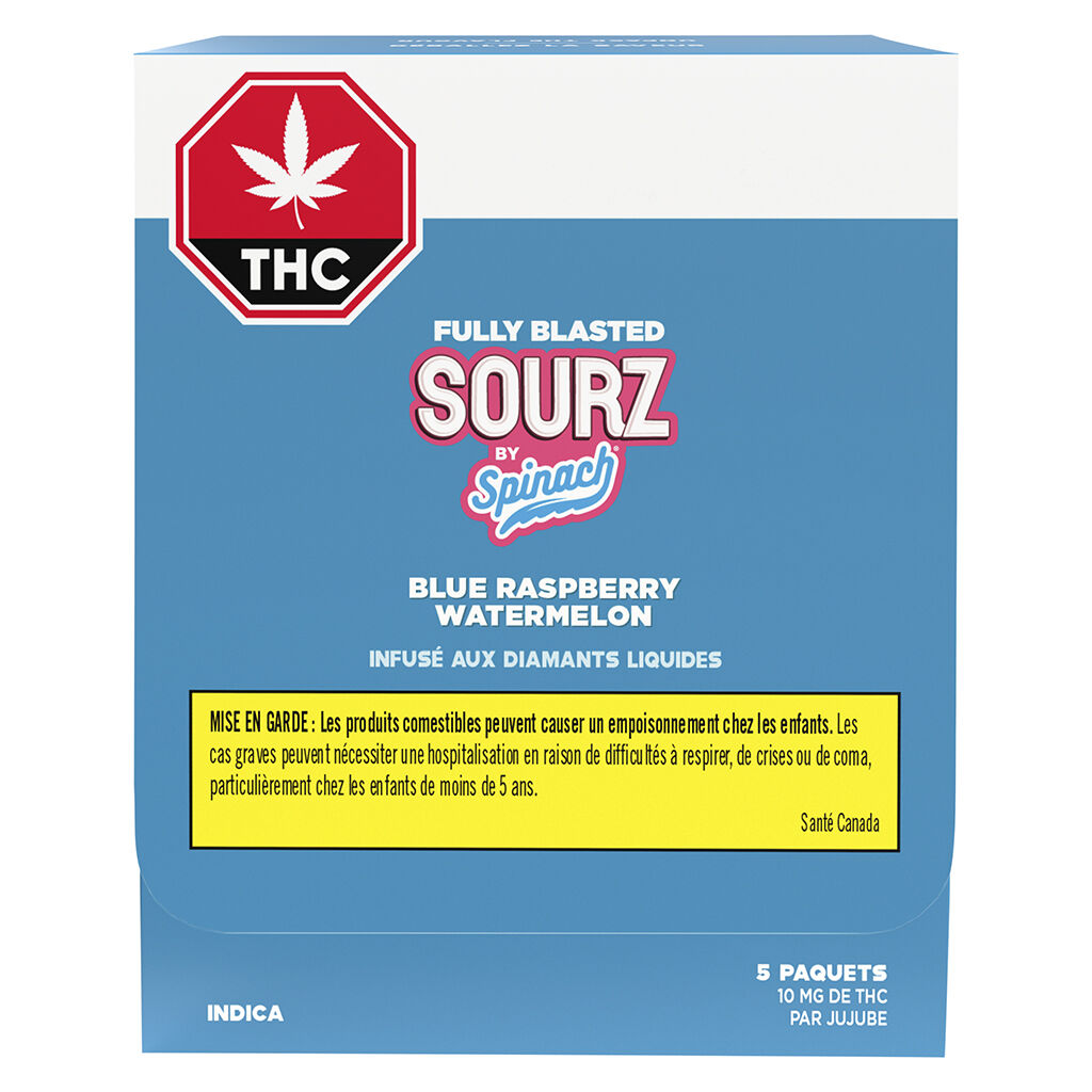 Weed Gummies Blue Raspberry Gélifiés Fully Blasted Blue Raspberry Watermelon | Ontario Cannabis Store