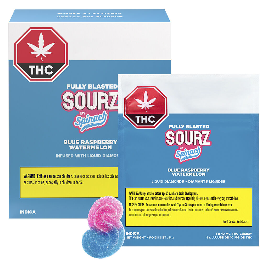 Fully Blasted Blue Raspberry Watermelon Gummies - 