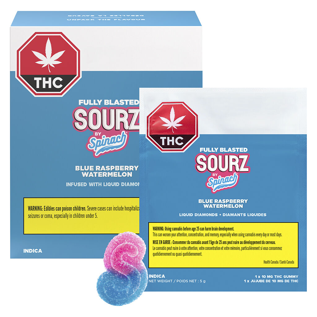 Fully Blasted Blue Raspberry Watermelon Gummies - 