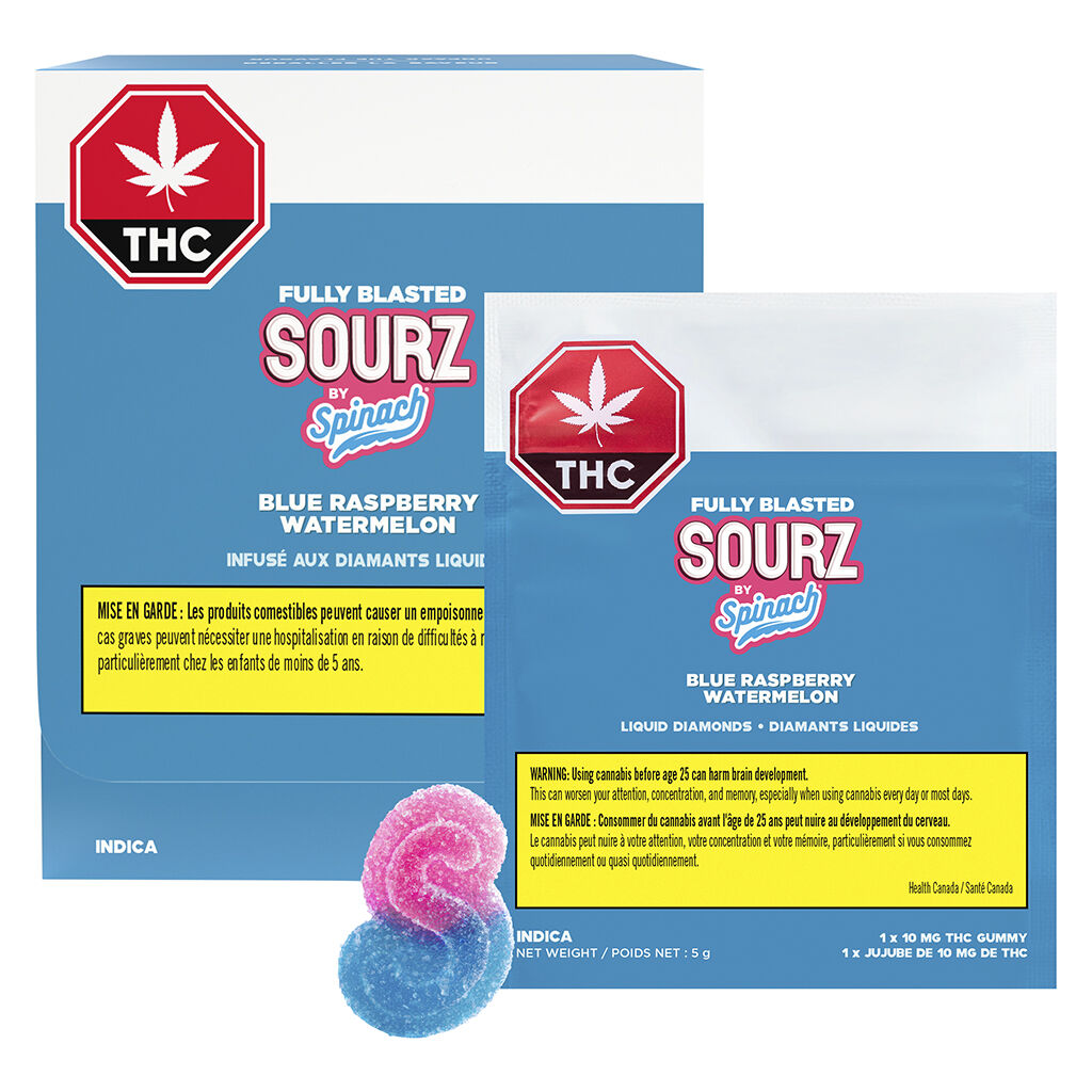 Fully Blasted Blue Raspberry Watermelon Gummies - 
