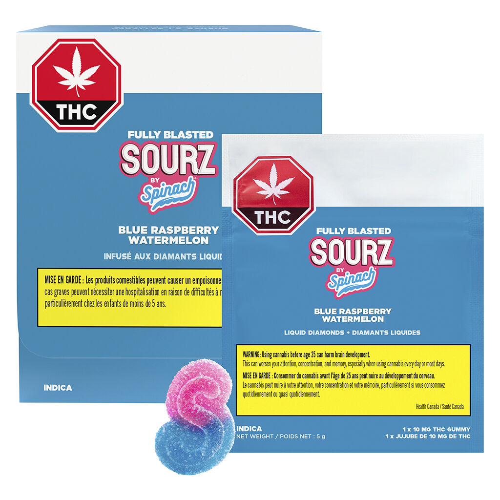 Fully Blasted Blue Raspberry Watermelon Gummies - 