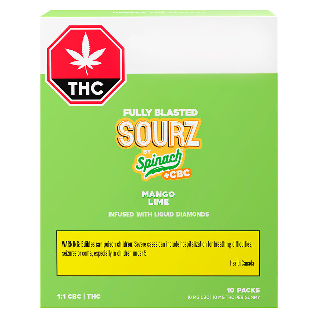 Fully Blasted Mango Lime 1:1 CBC THC Gummies - 