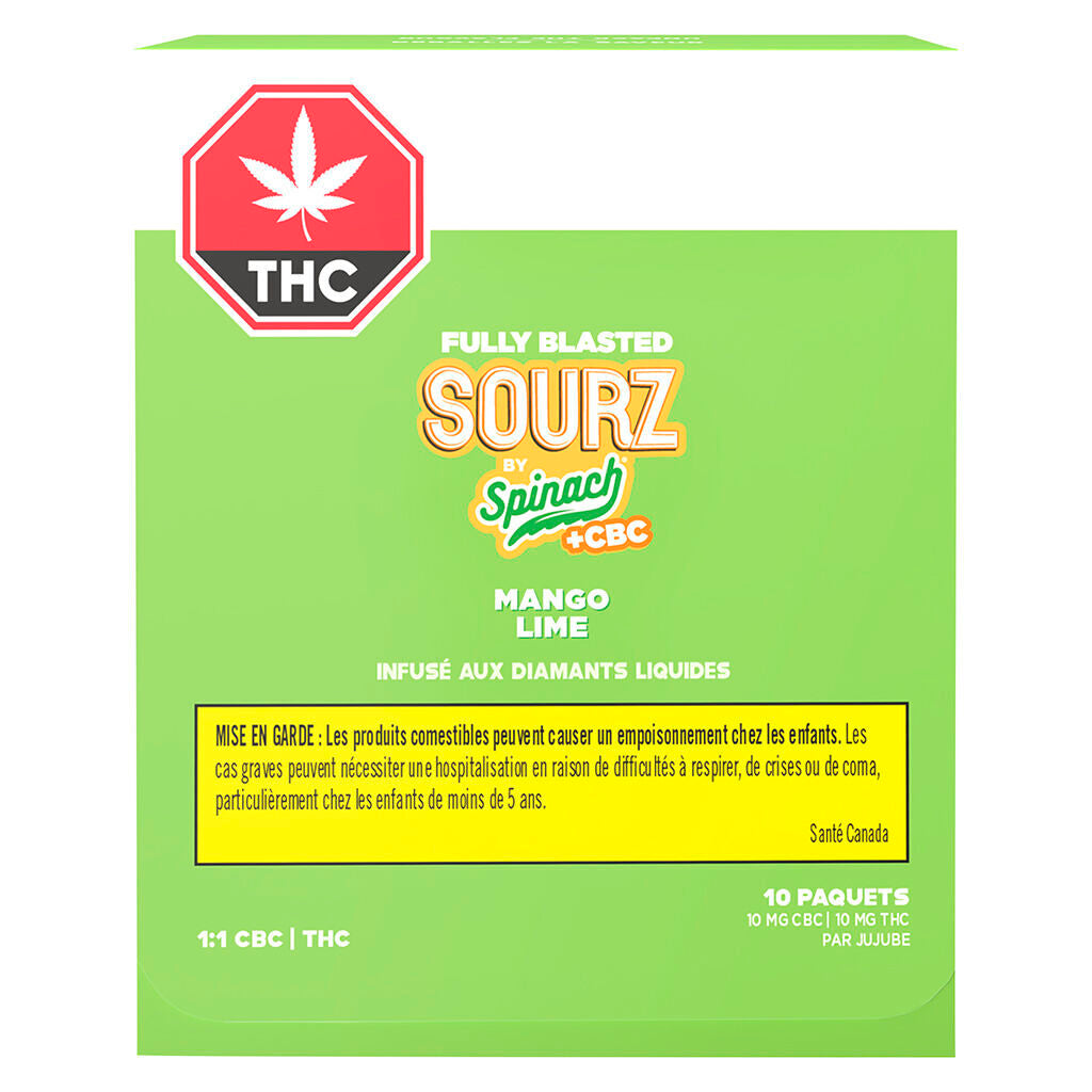 Fully Blasted Mango Lime 1:1 CBC THC Gummies - 