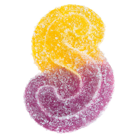 Photo Fully Blasted Peach Passionfruit 1:1 CBN THC Gummies