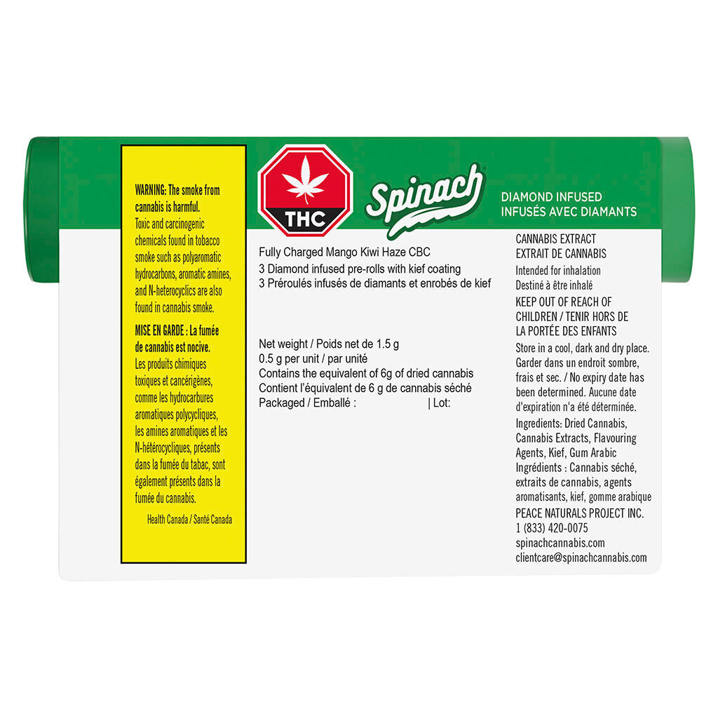 Fully Charged Mango Kiwi Haze CBC Infused Pre-Roll - 