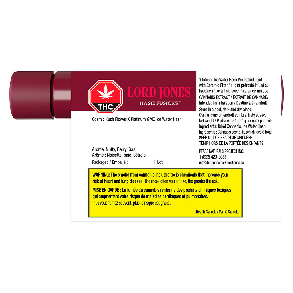 Haschich Fusions Cosmic Kush x Platinum GMO à pointe céramiq - 
