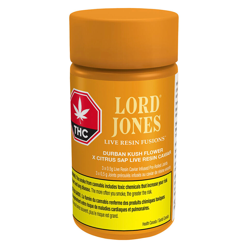 Durban Kush x Citrus Sap Live Resin Fusions Infused Pre-Roll - 