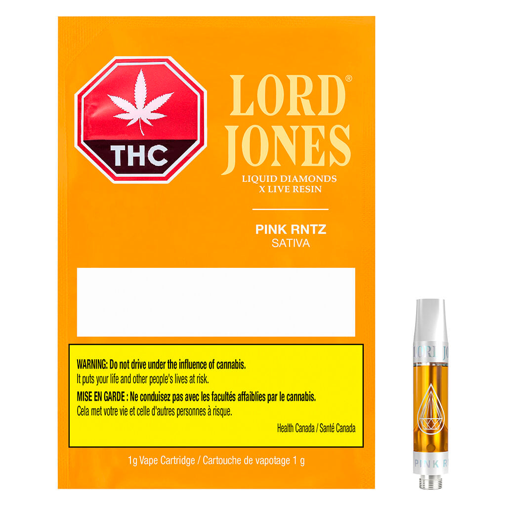 Pink RNTZ Liquid Diamonds x Live Resin 510 Thread Cartridge - 