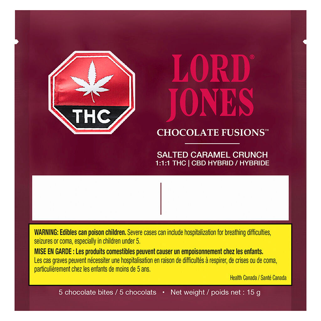 Chocolate Fusions - Salted Caramel Crunch: 1:1 THC CBD