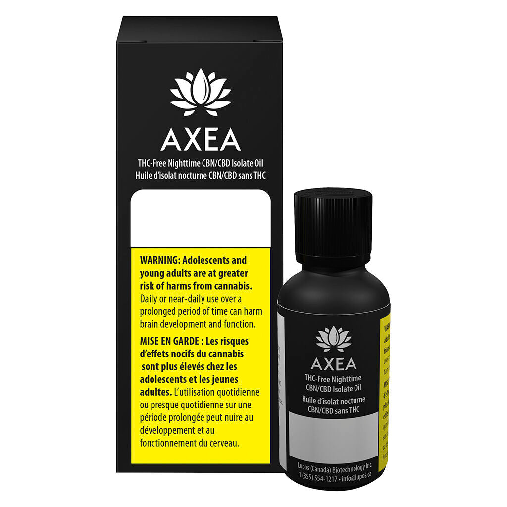 AXEA THC-Free Nighttime CBN/CBD Isolate Oil - 