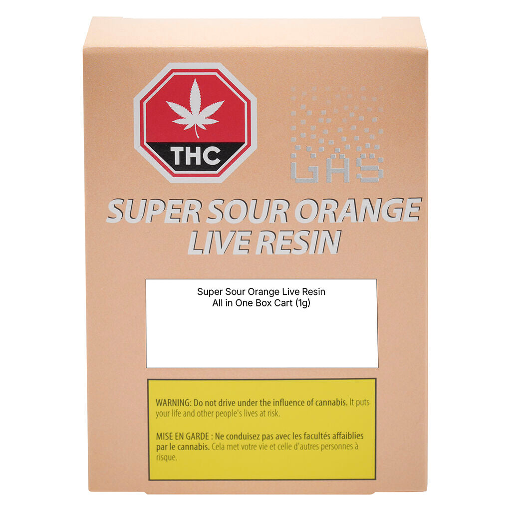 Super Sour Orange Pure Live Resin All In One Box Cart - 