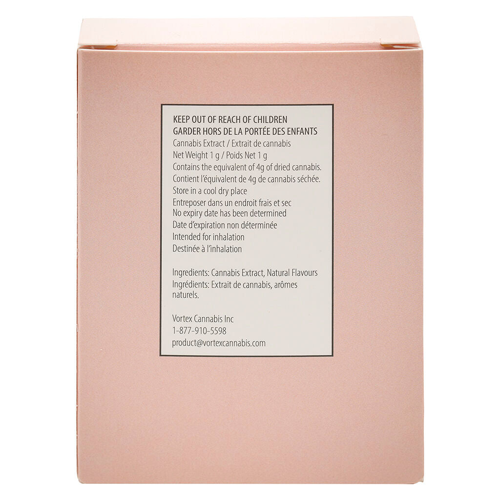 Cartouche à filetage 510 au diamant Peach Ice